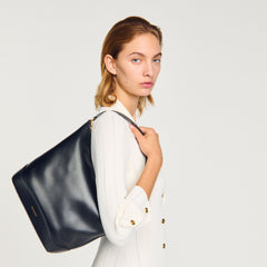 TANGOSO leather bucket bag Black Sandro Women