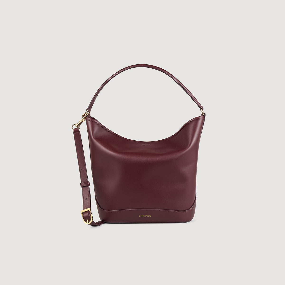 TANGOSO leather bucket bag Bordeaux Sandro Women