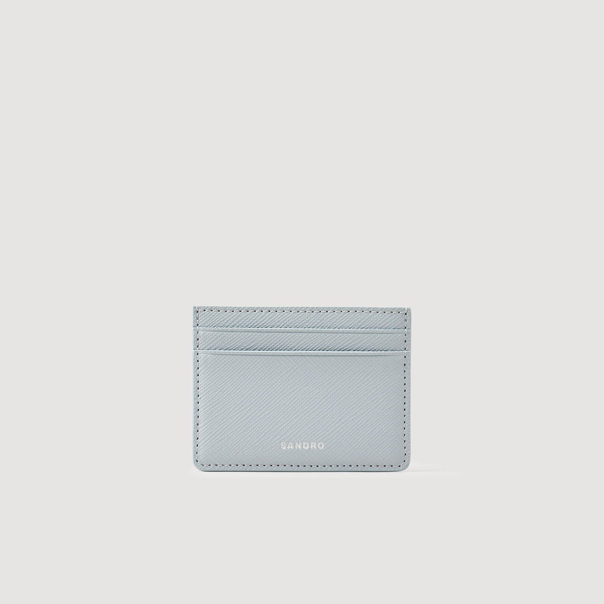 Reconstituted leather cardholder Blue Sky Sandro Men