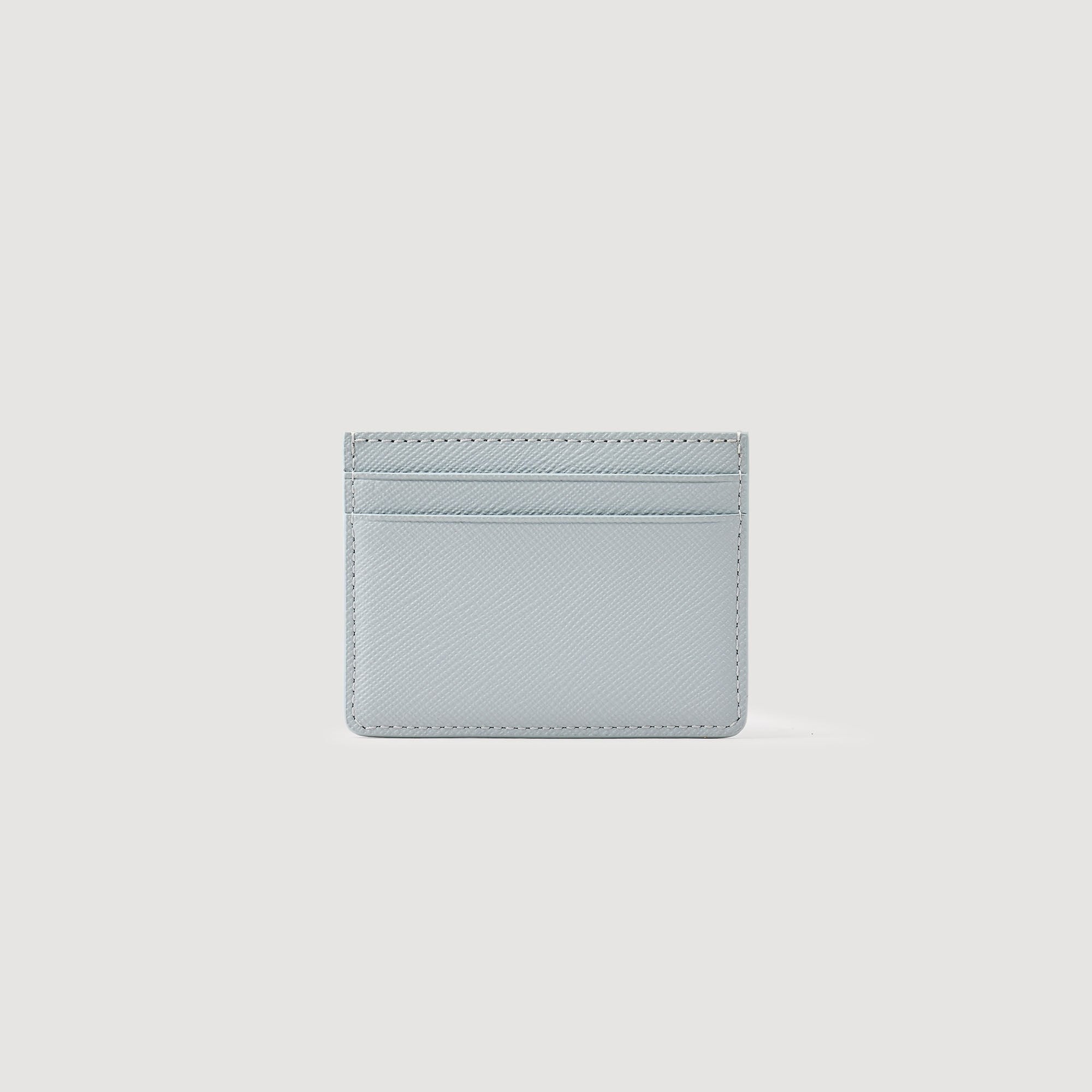 Reconstituted leather cardholder Blue Sky Sandro Men