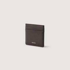 Reconstituted leather cardholder Chocolate Sandro Men