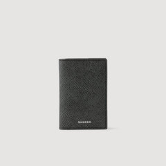 Reconstituted leather leather wallet Graphites Sandro Men