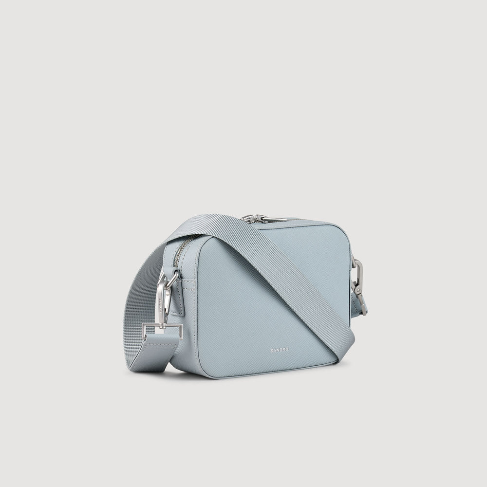 Small reconstituted leather bag Blue Sky Sandro Men
