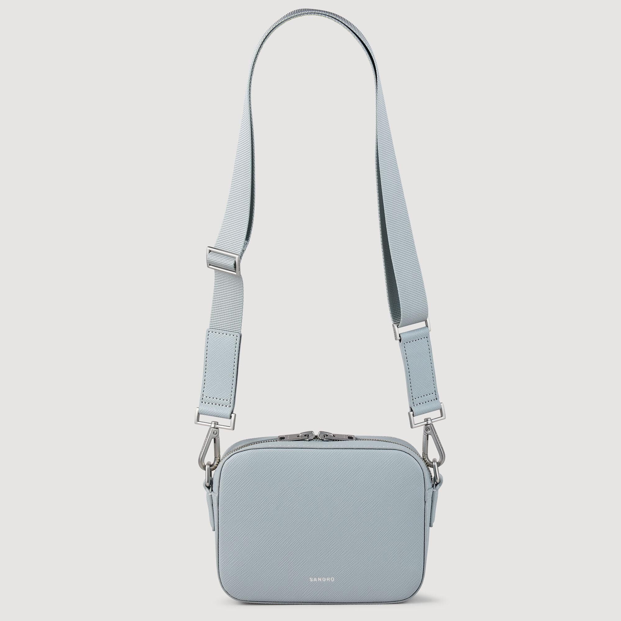 Small reconstituted leather bag Blue Sky Sandro Men