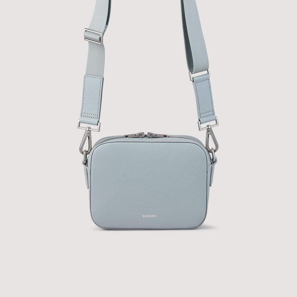 Small reconstituted leather bag Blue Sky Sandro Men