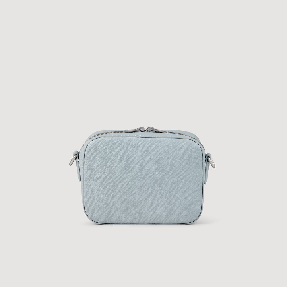 Small reconstituted leather bag Blue Sky Sandro Men
