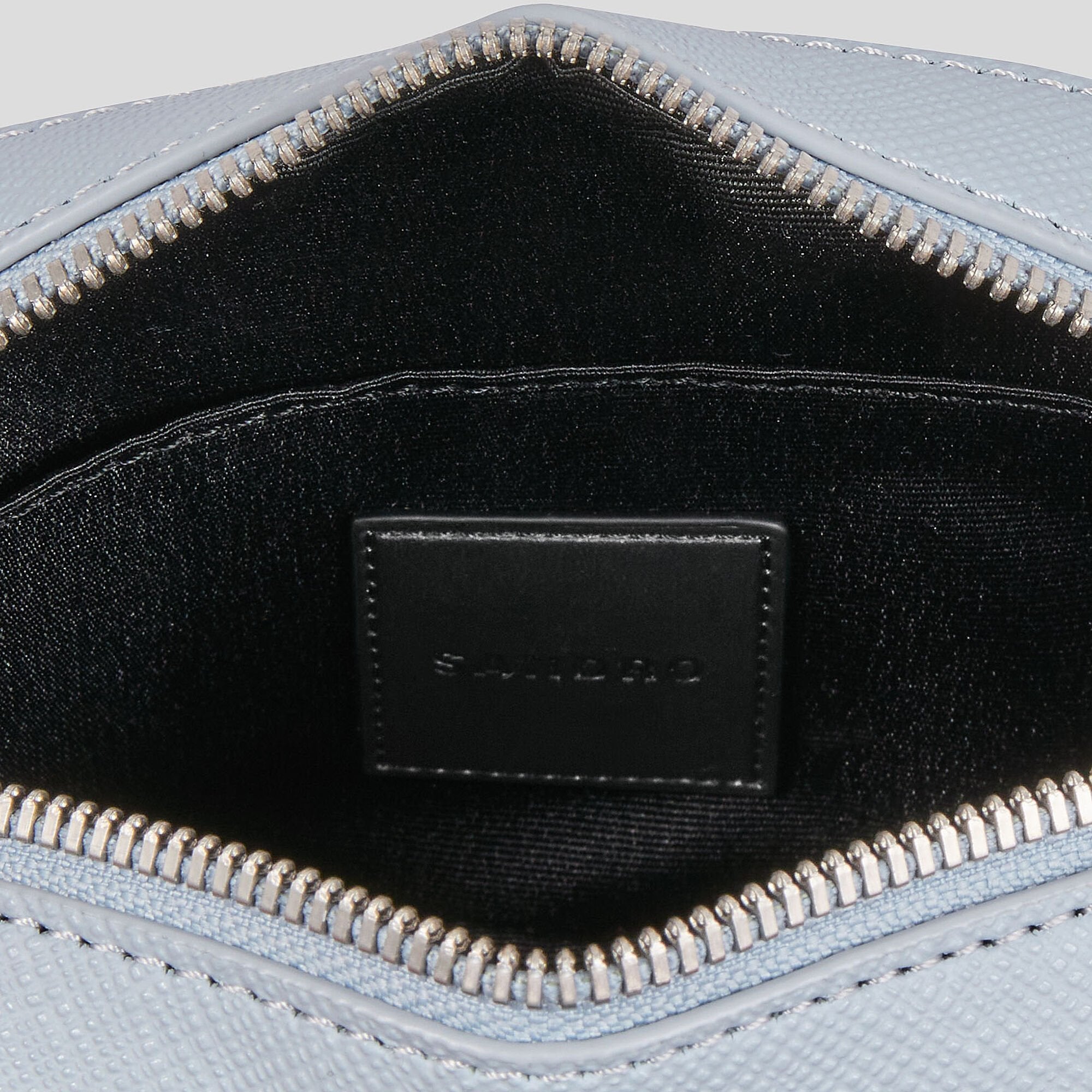Small reconstituted leather bag Blue Sky Sandro Men