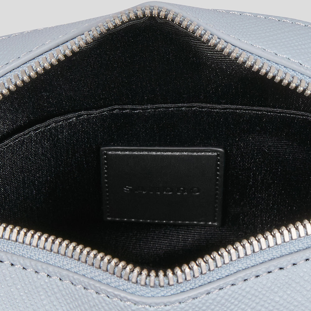 Small reconstituted leather bag Blue Sky Sandro Men