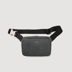 Small reconstitued leather bag Graphites Sandro Men