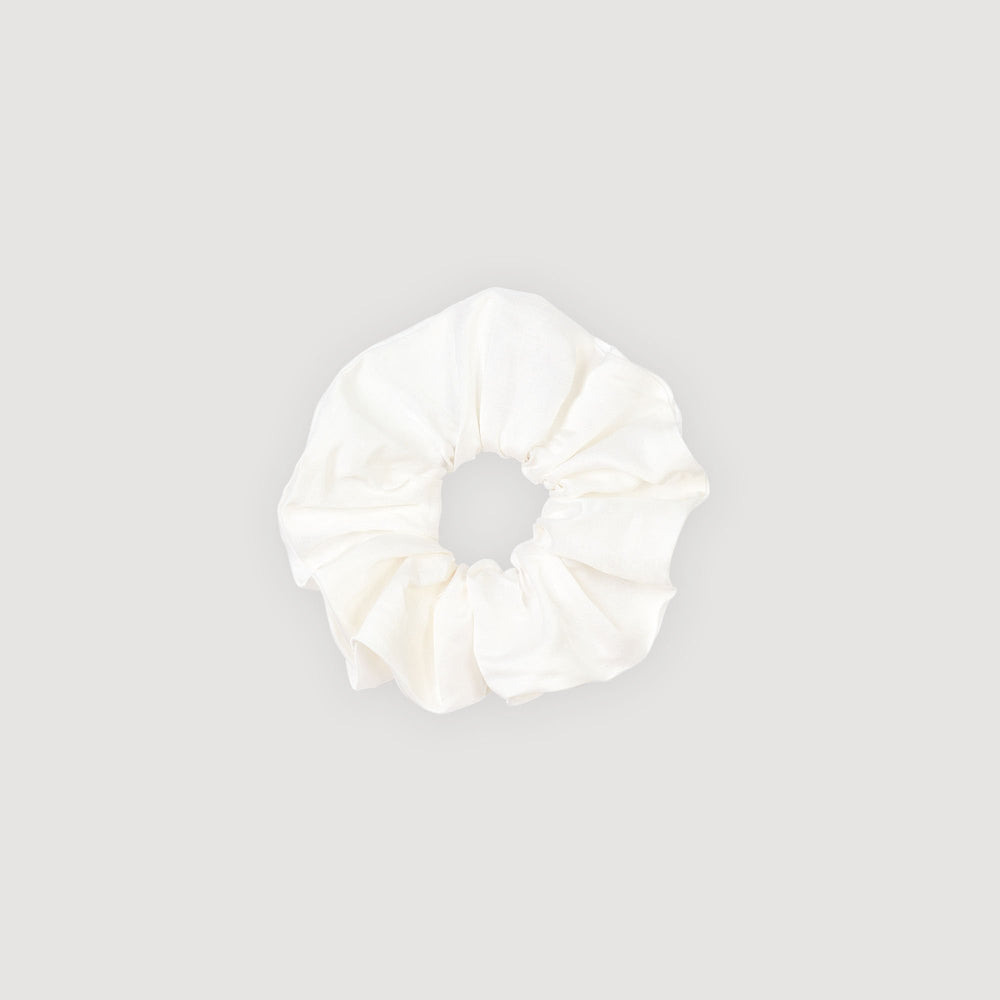 Satin-effect scrunchie Ecru Sandro Women