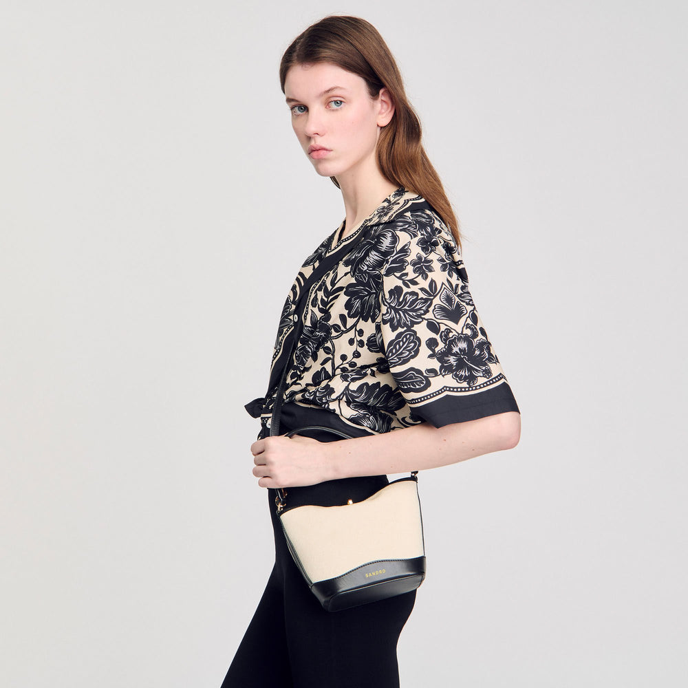 Tangoso small bag Ecru / Black Sandro Women