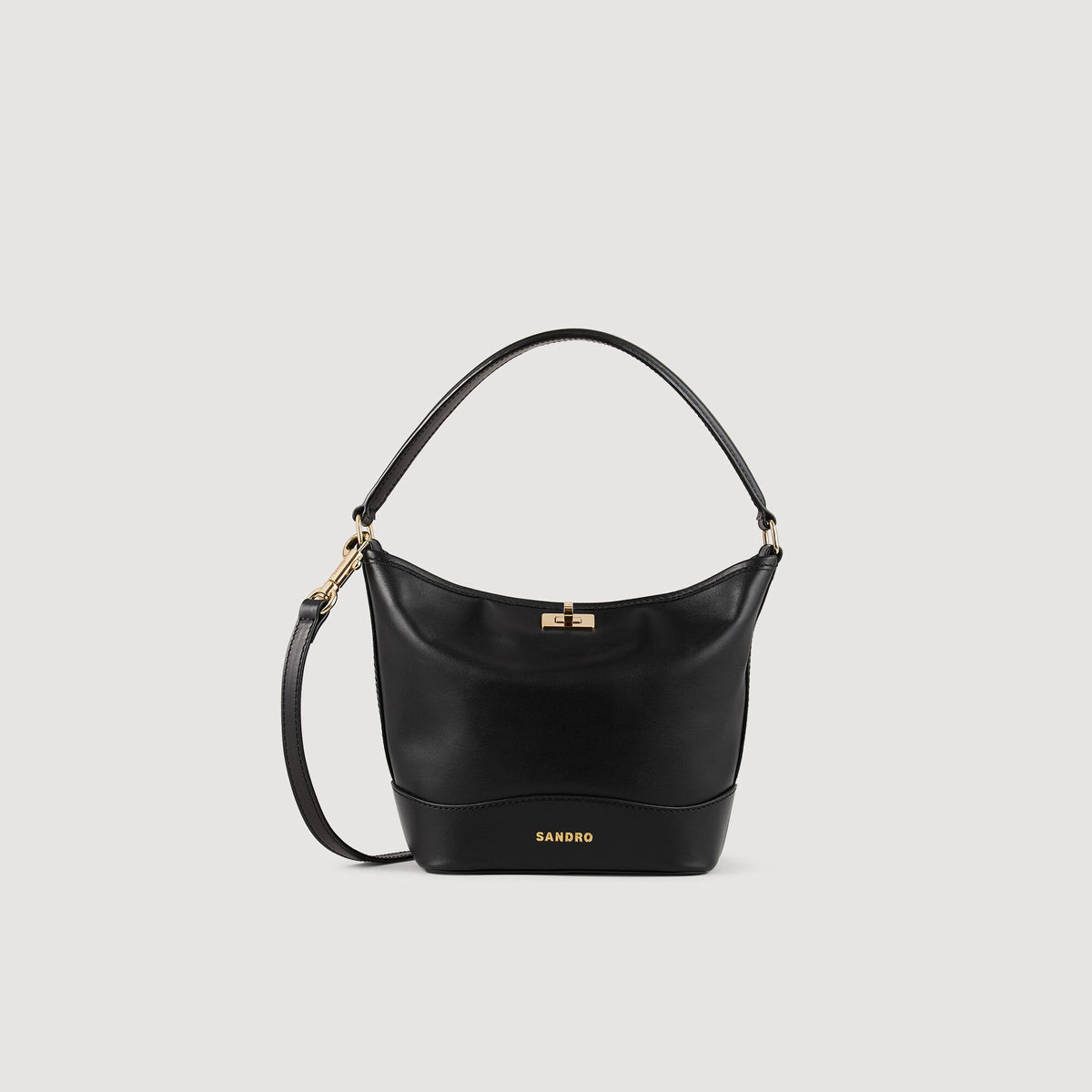 Tangoso mini leather bag Black Sandro Women