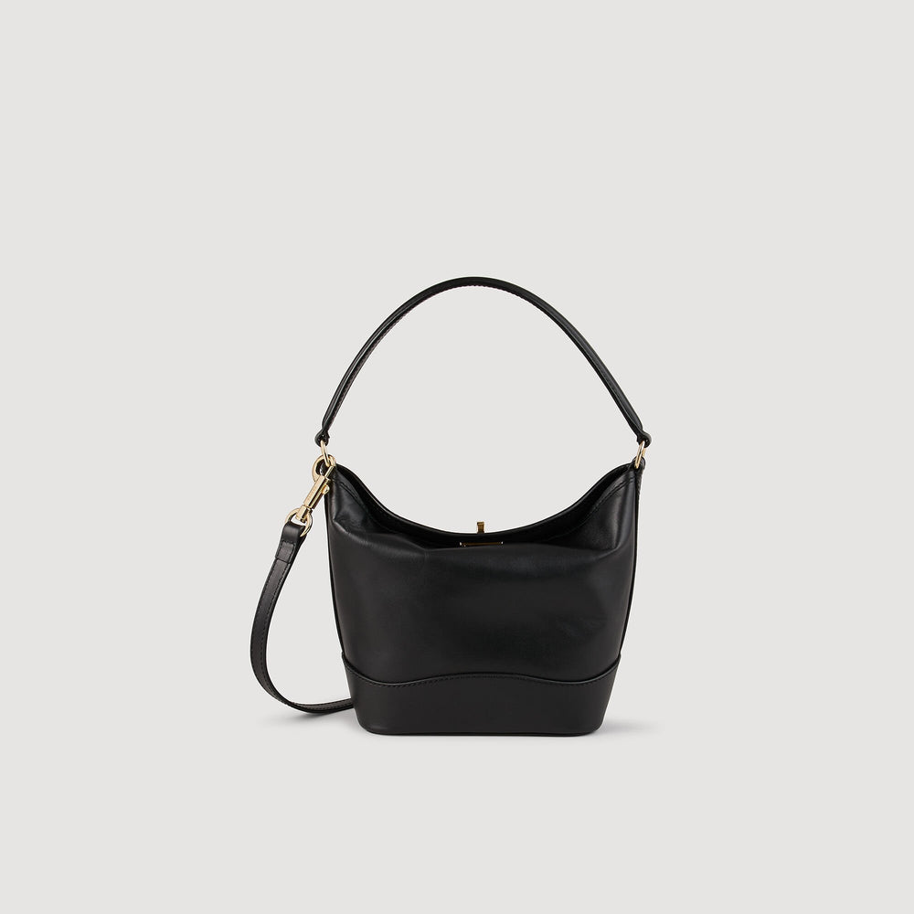 Tangoso mini leather bag Black Sandro Women
