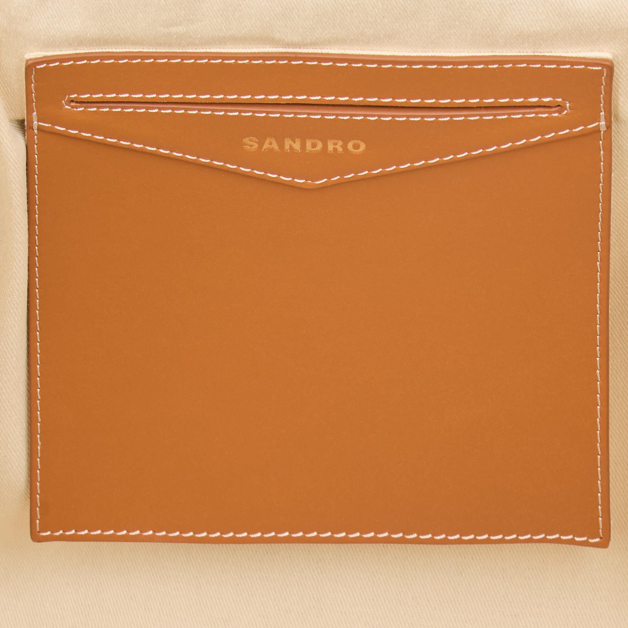Canvas tote bag Beige Sandro Women