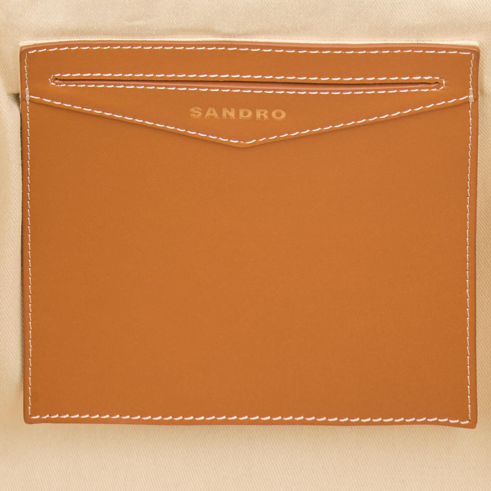 Canvas tote bag Beige Sandro Women