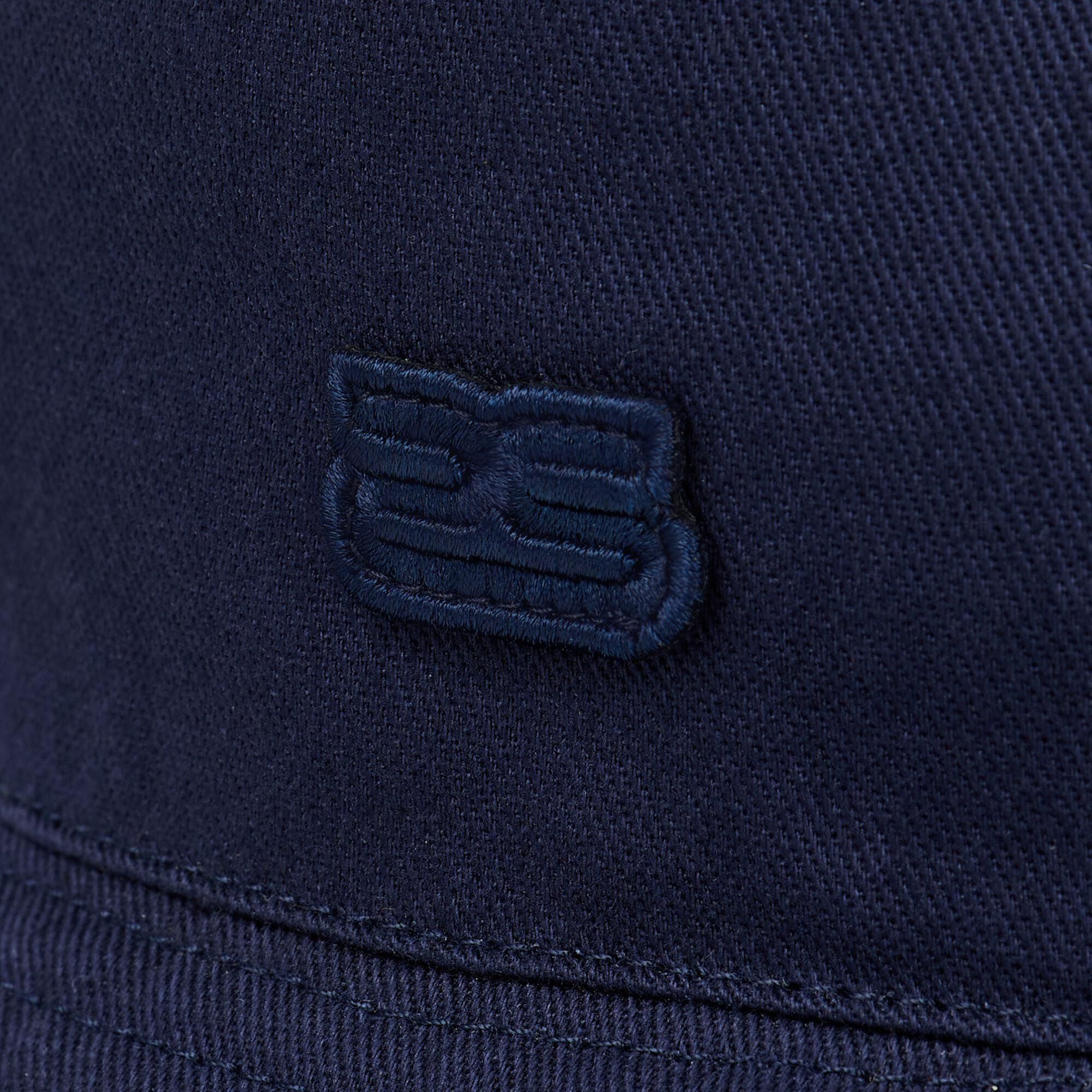 Cotton bucket hat with patch Navy Blue Sandro Men