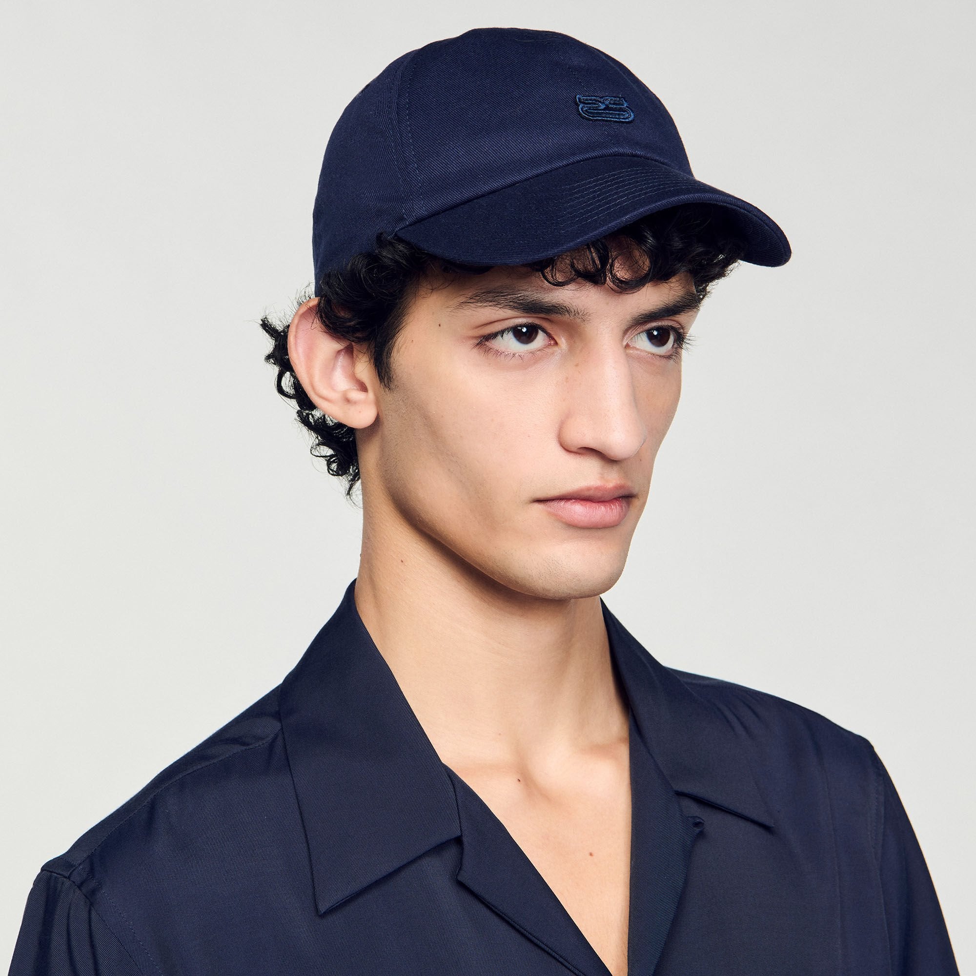 Cotton cap Navy Blue Sandro Men