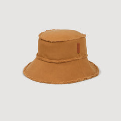 Cotton bucket hat Camel Sandro Men