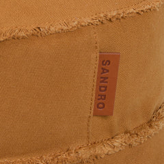 Cotton bucket hat Camel Sandro Men