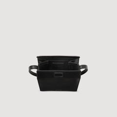 Leather shoulder bag Black Sandro Men