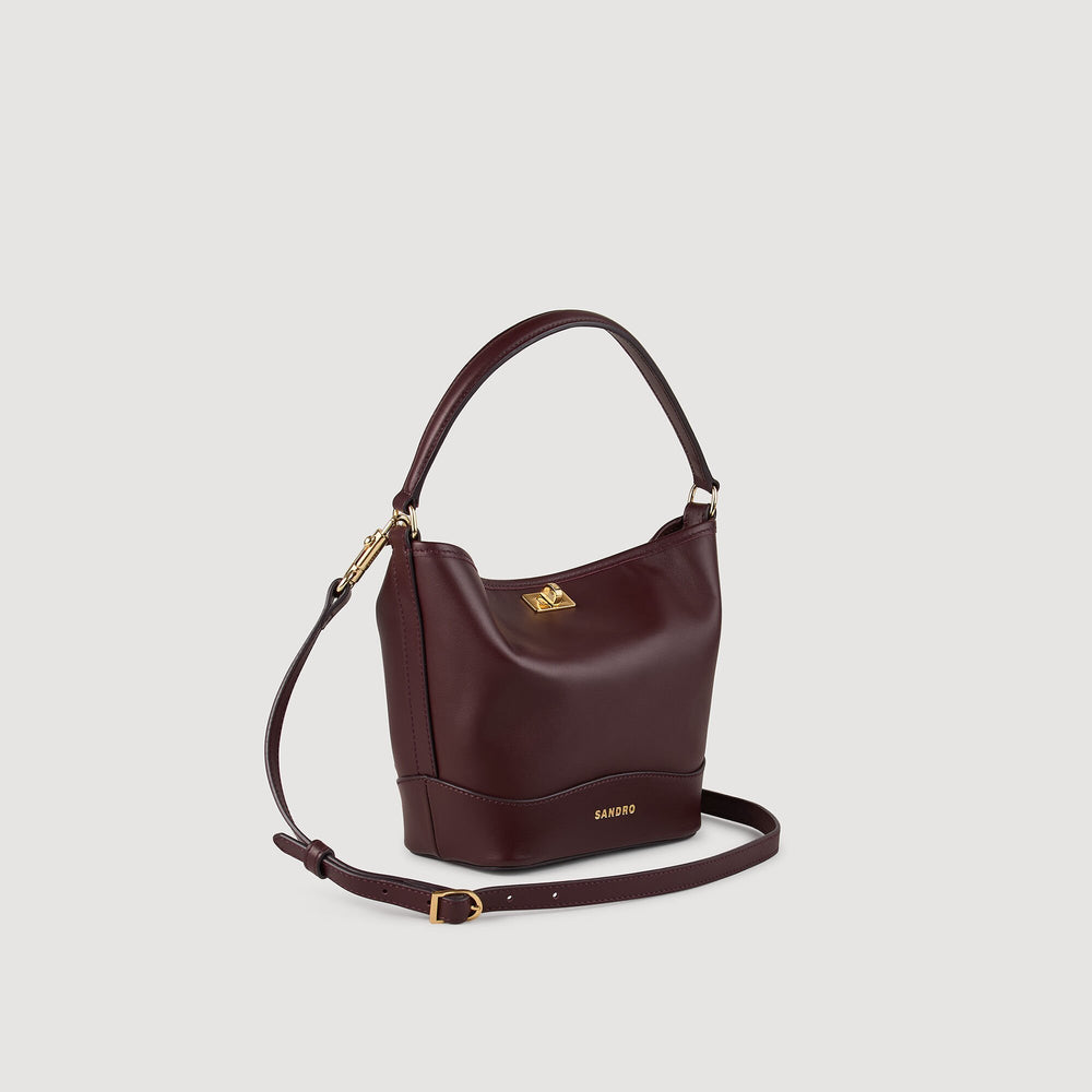 Tangoso mini leather bag Bordeaux Sandro Women