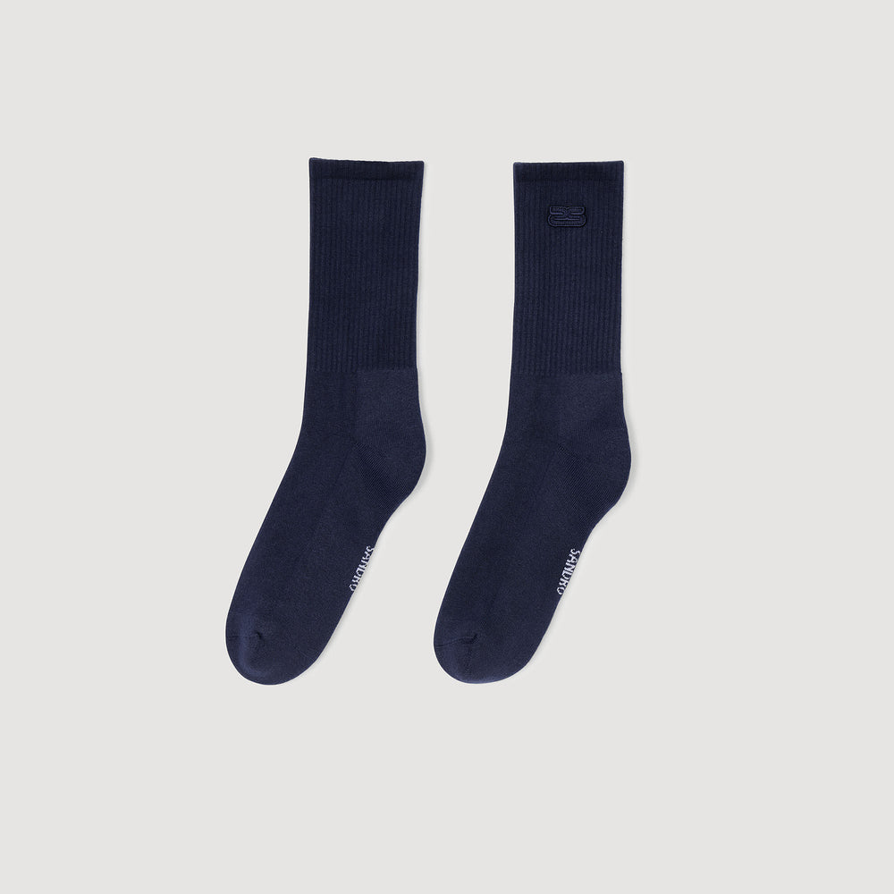 Embroidered socks Royal Blue Sandro Men