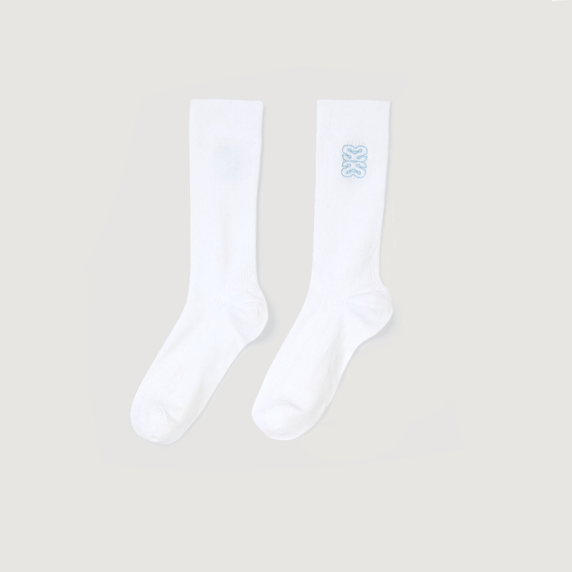 Embroidered socks White Sandro Women