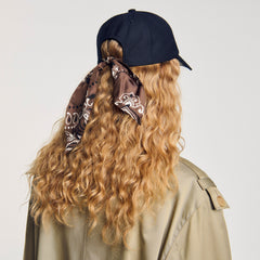 Cap with tied scarf Blue Sandro Women