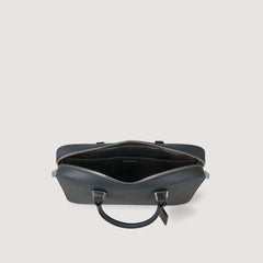 Reconstituted leather briefcase Steel Sandro Men