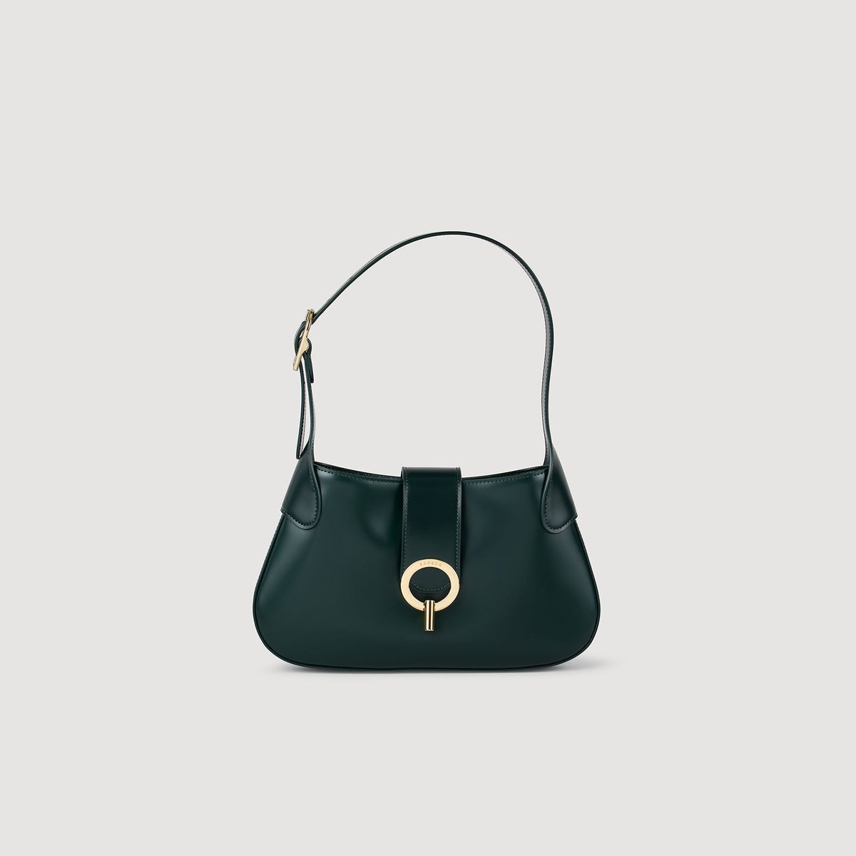 Janet bag in certified leather Bottle Green Sandro Women