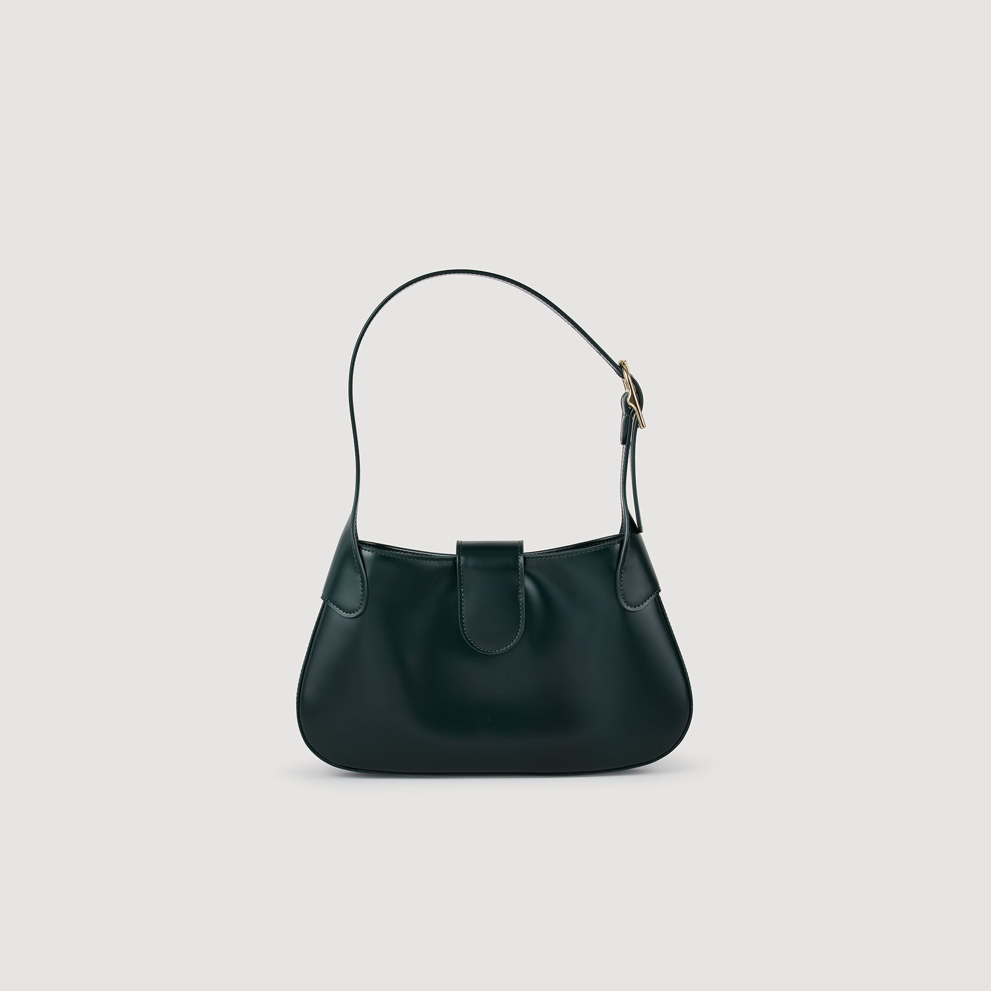 Janet bag in certified leather Bottle Green Sandro Women