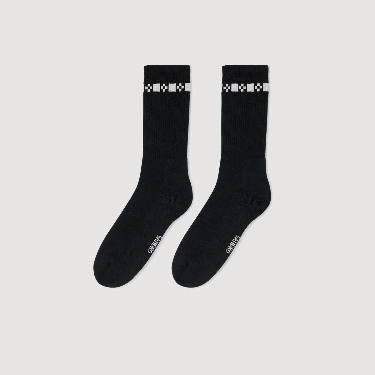 Embroidered socks Black Sandro Men