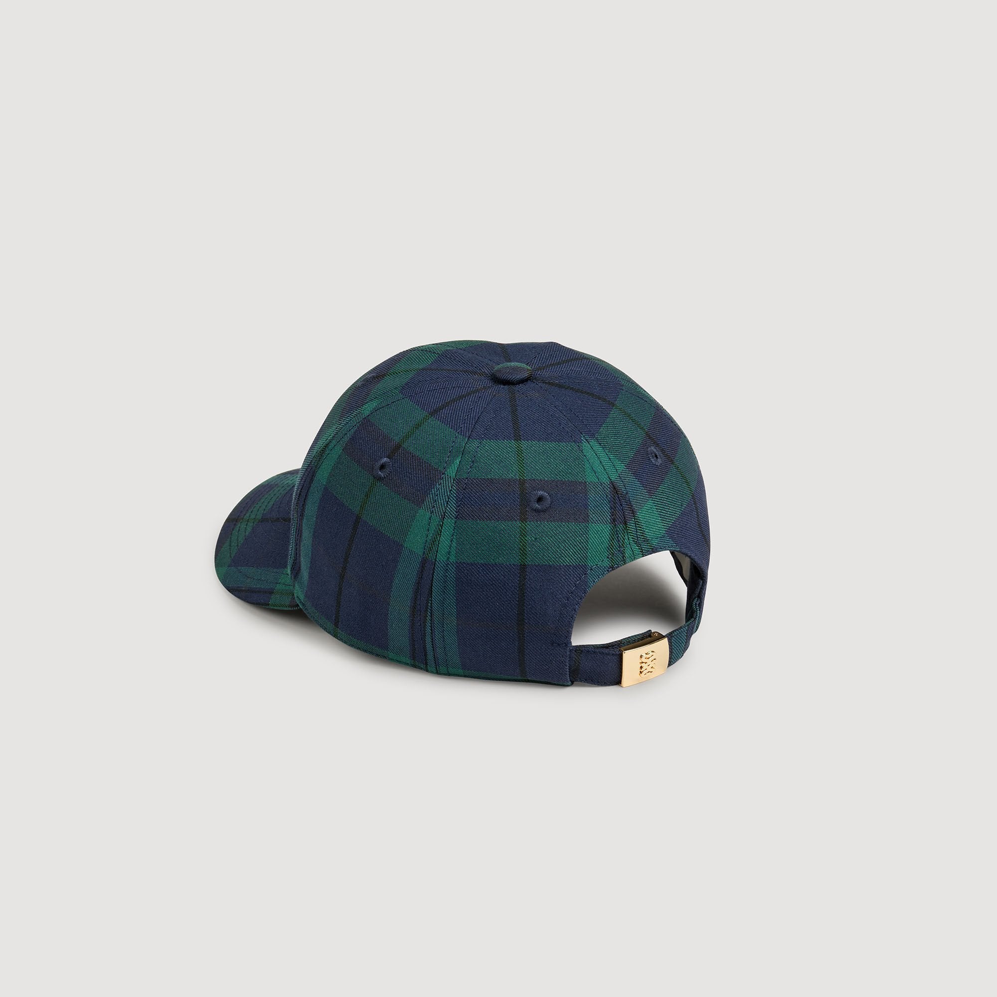Checked cap Green / Blue Sandro Women|Men