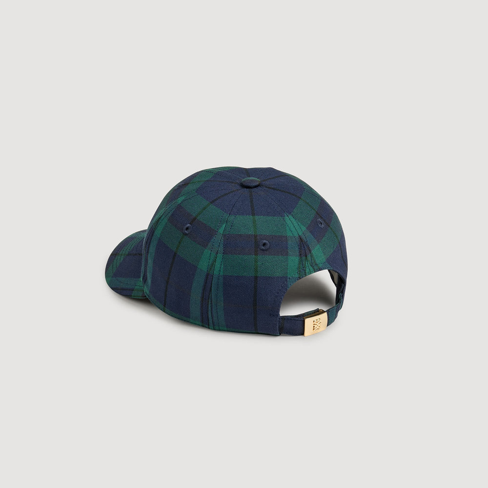 Checked cap Green / Blue Sandro Women|Men
