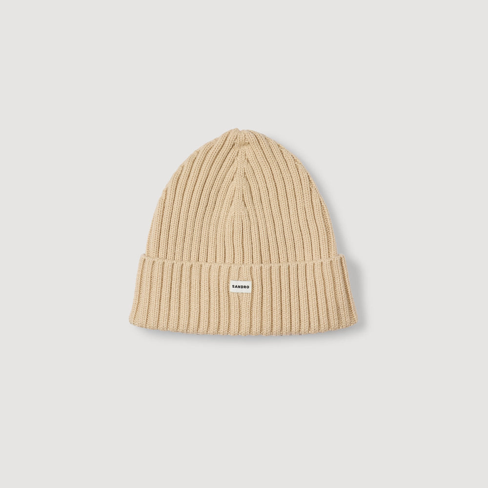 Knit hat Butter Cream Sandro Men