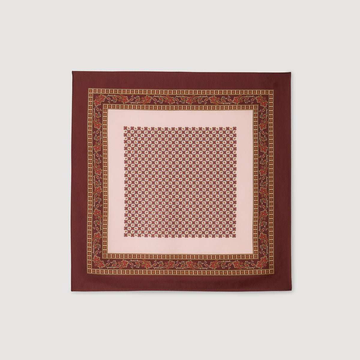 Placed print scarf Nude / Bordeaux Sandro Women