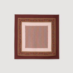 Placed print scarf Nude / Bordeaux Sandro Women