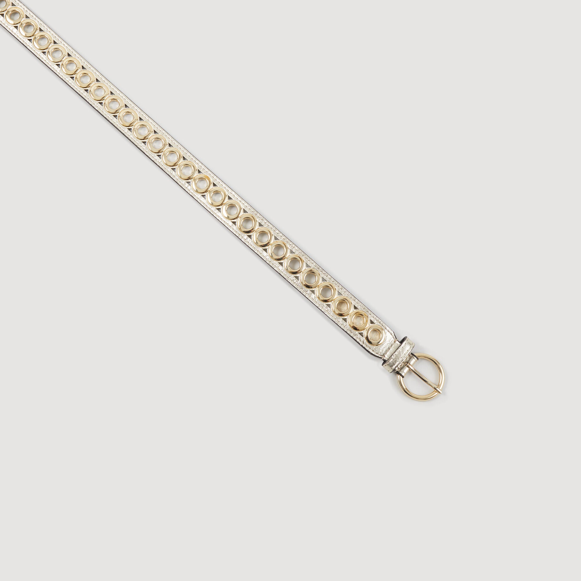 Belt with eyelets Gold Sandro Women