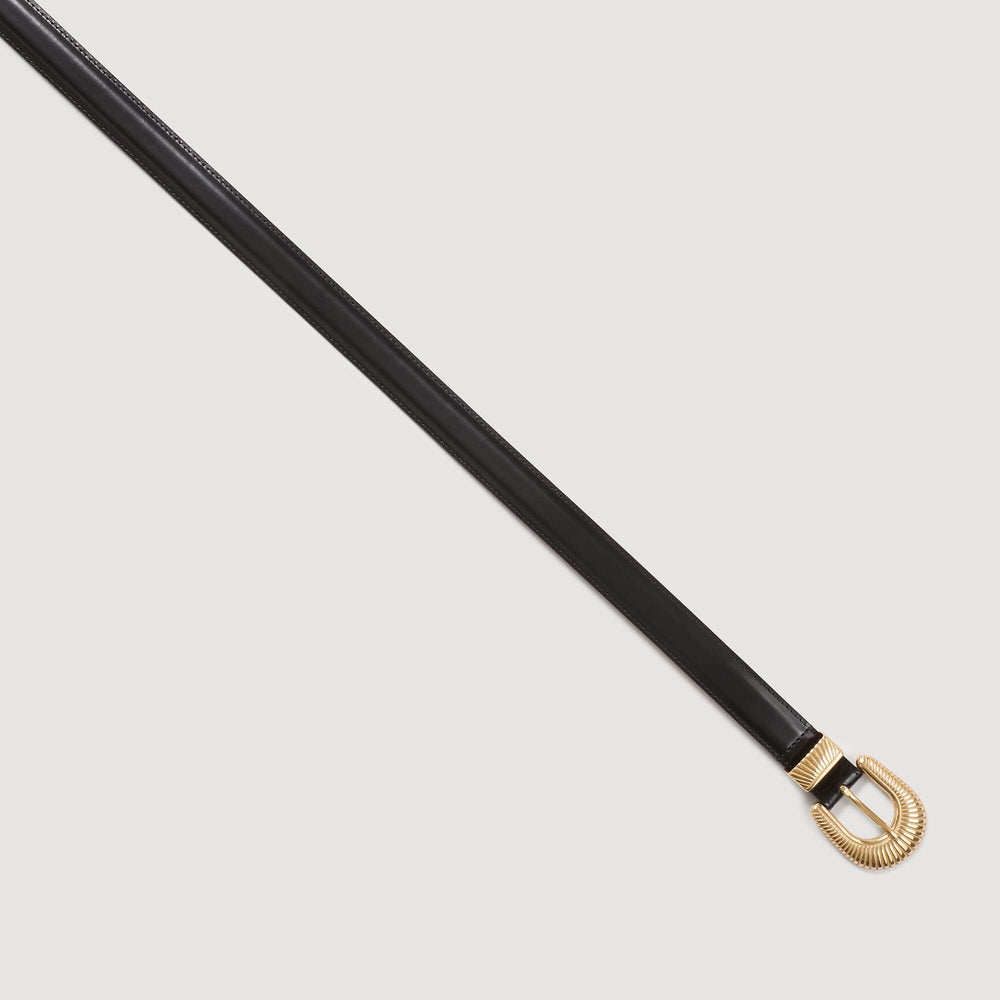 Leather belt Black Sandro Women