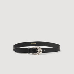 Leather belt Black Sandro Women