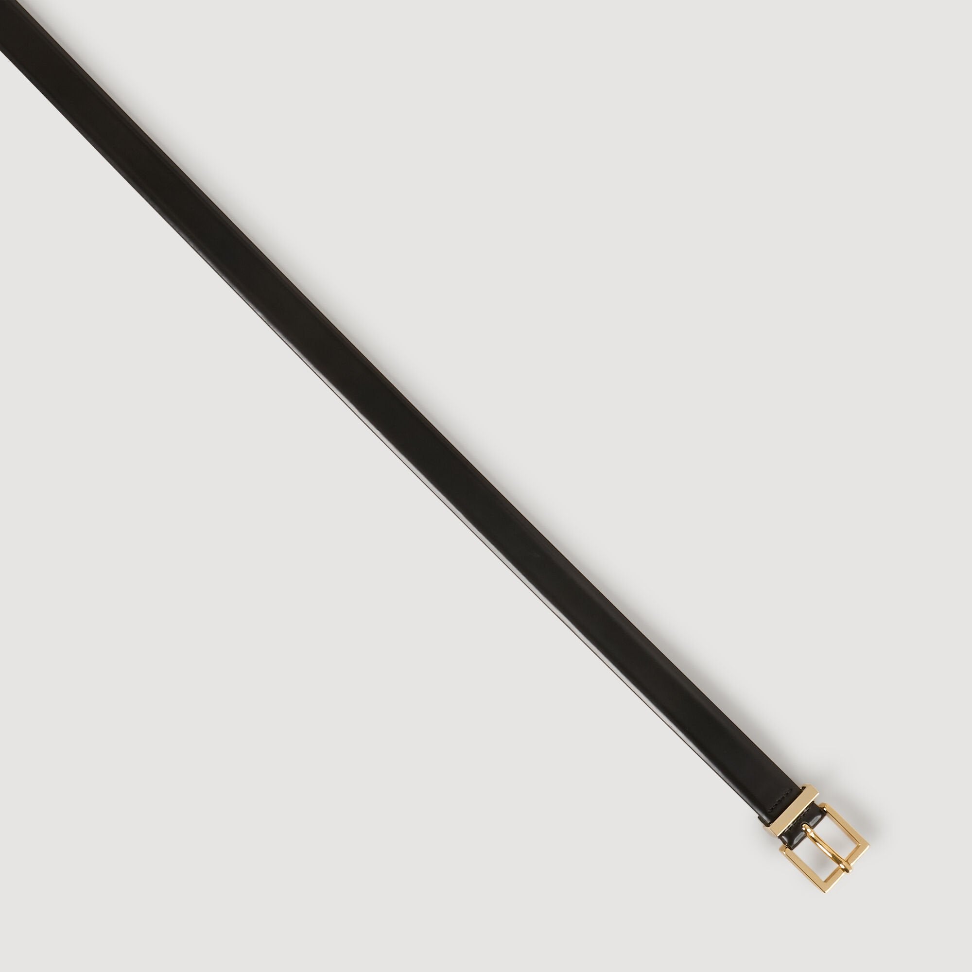 Smooth leather belt Black Sandro Women