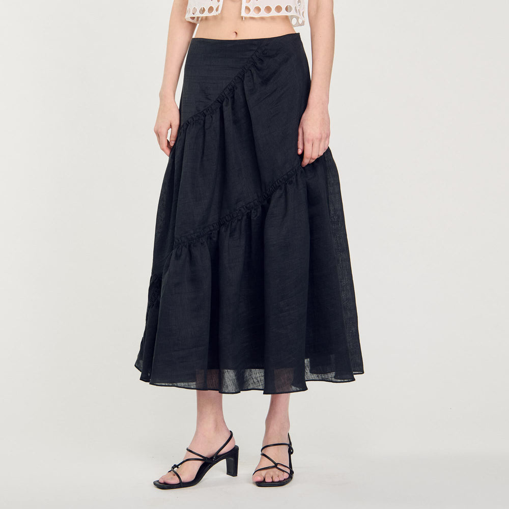 Sandals with narrow straps Black Sandro Women