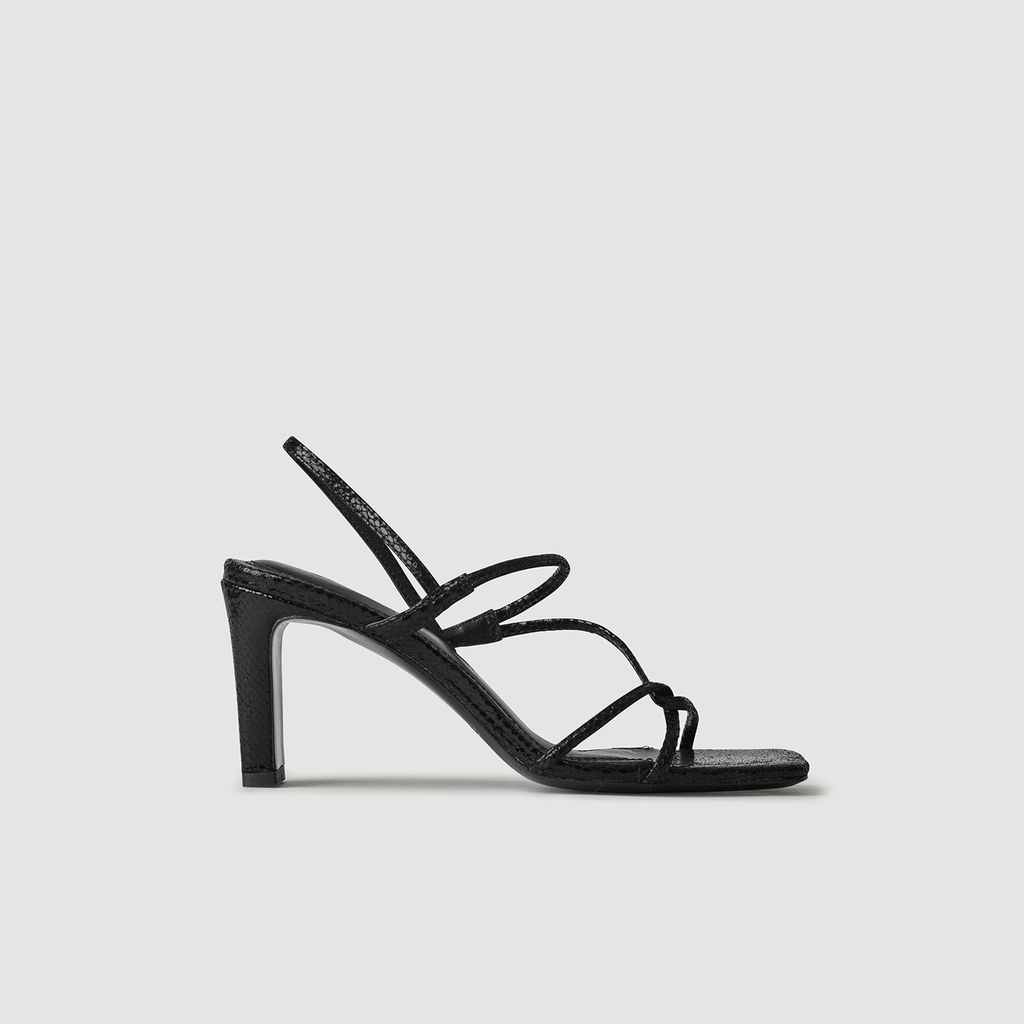 Sandals with narrow straps Black Sandro Women