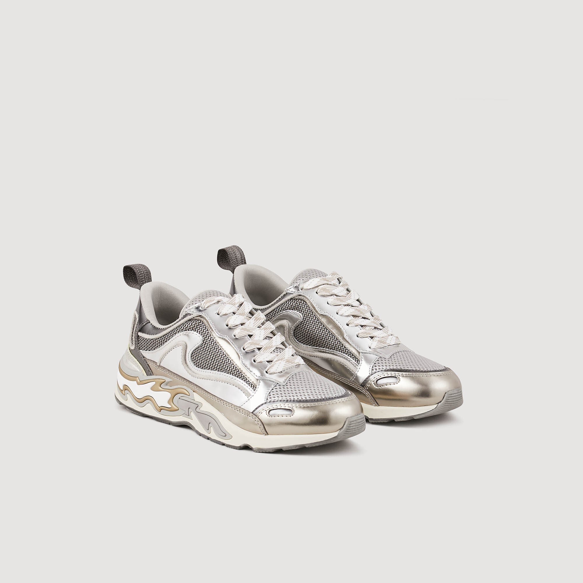 Flame sneakers Silver Sandro Women