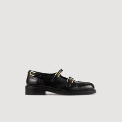 Multi-Buckle Mary Jane loafers Black Sandro Women