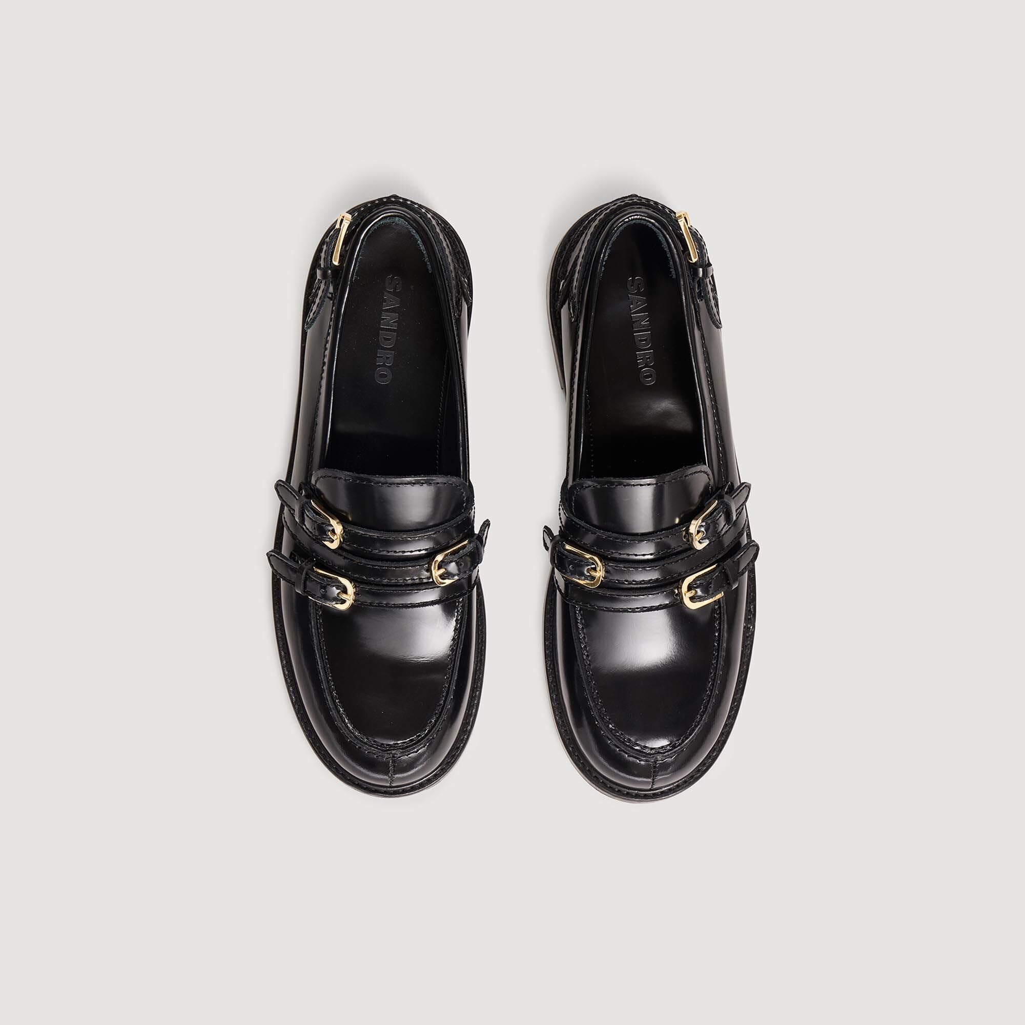 Buckle loafers Black Sandro Women