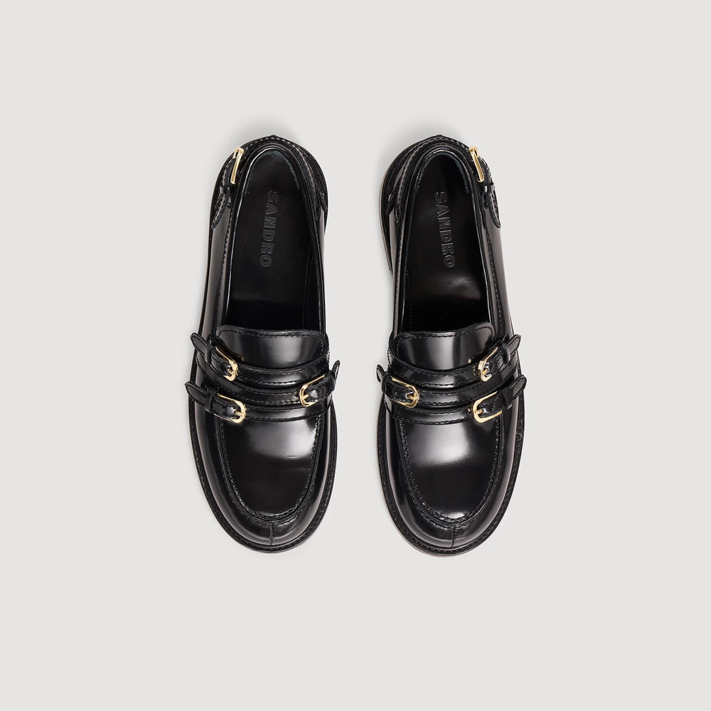 Buckle loafers Black Sandro Women
