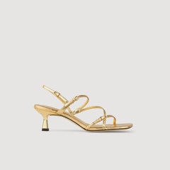 Sandals with straps Gold Sandro Women
