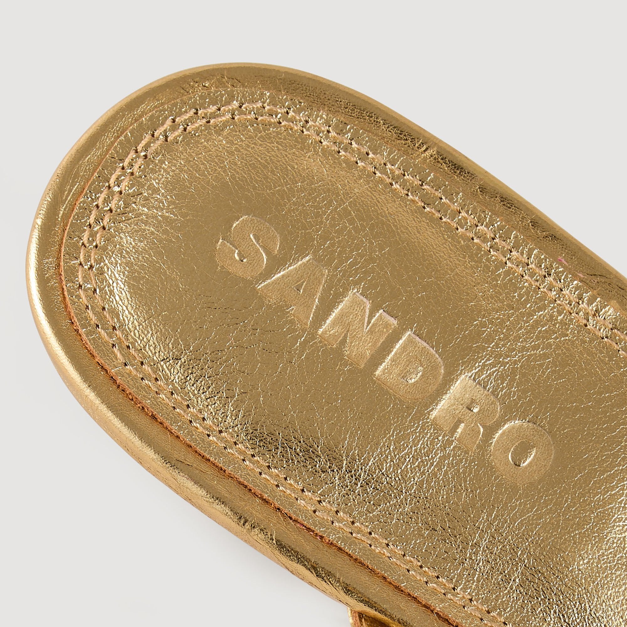 Sandals with straps Gold Sandro Women