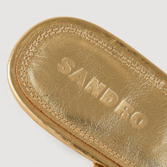 Sandals with straps Gold Sandro Women